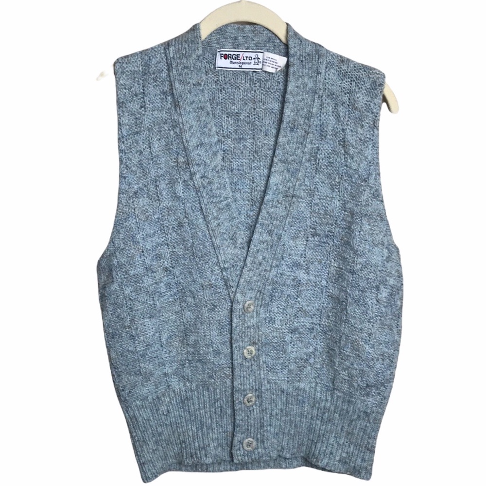 VTG Munsingwear Button Front Sweater Vest Sz M/L